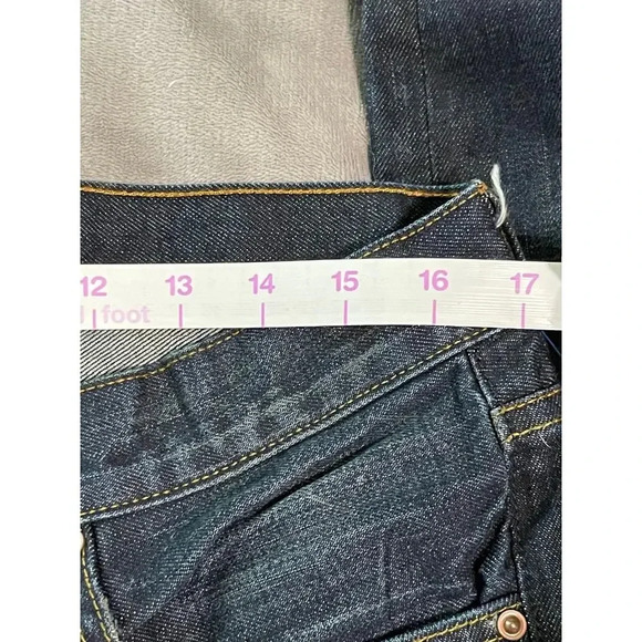 Current/Elliot Denim Men’s Long Jeans Dark Wash 34 W Button Fly Classic Preppy - Picture 4 of 8